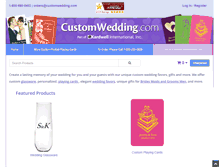 Tablet Screenshot of customwedding.com